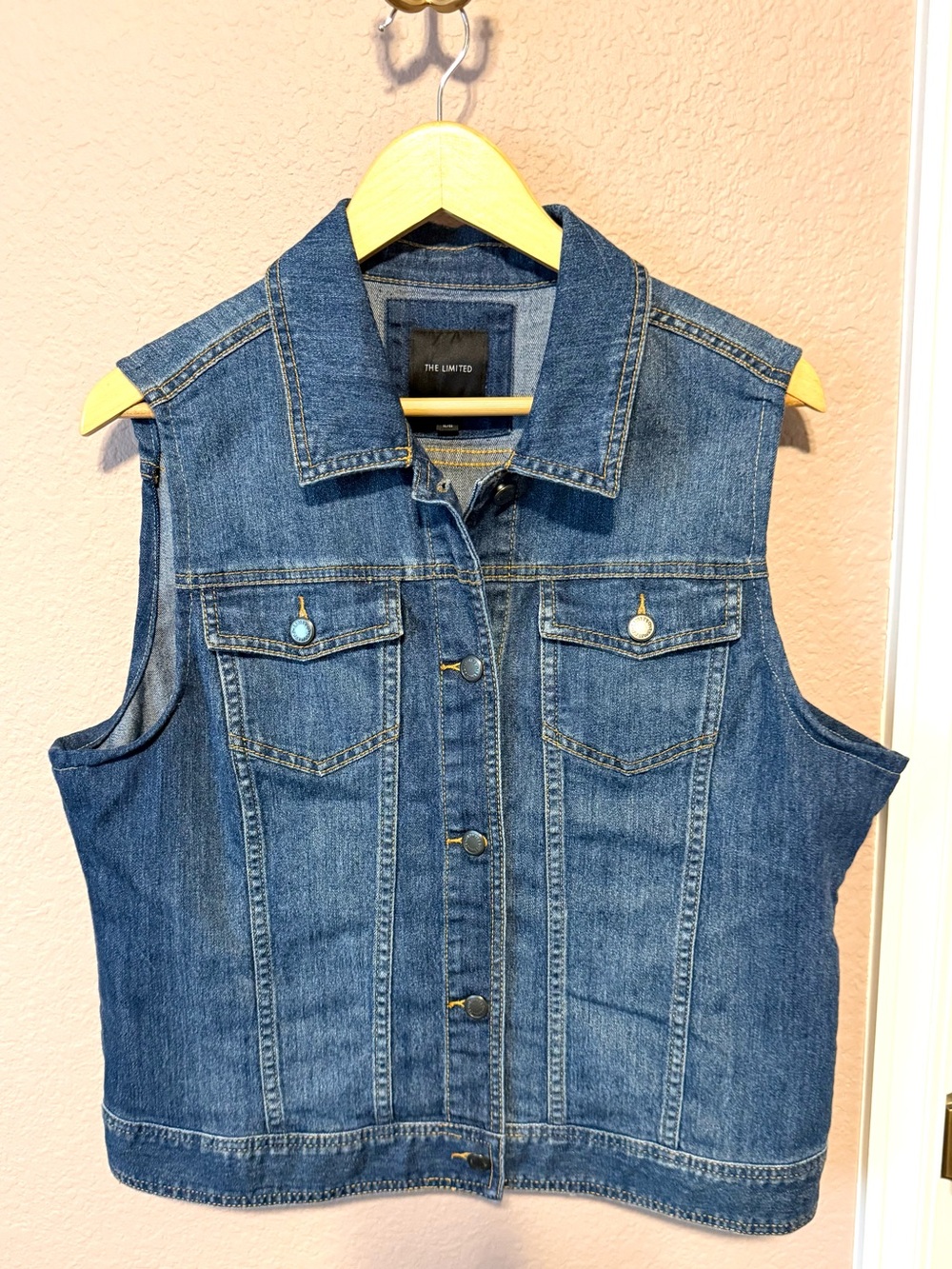 The Limited Women’s Denim Blue Vest Jacket